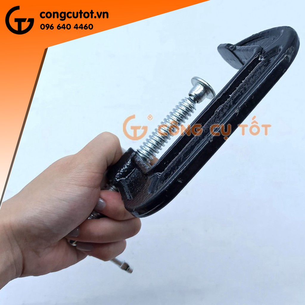 Cảo chữ C gang màu đen 3 inch