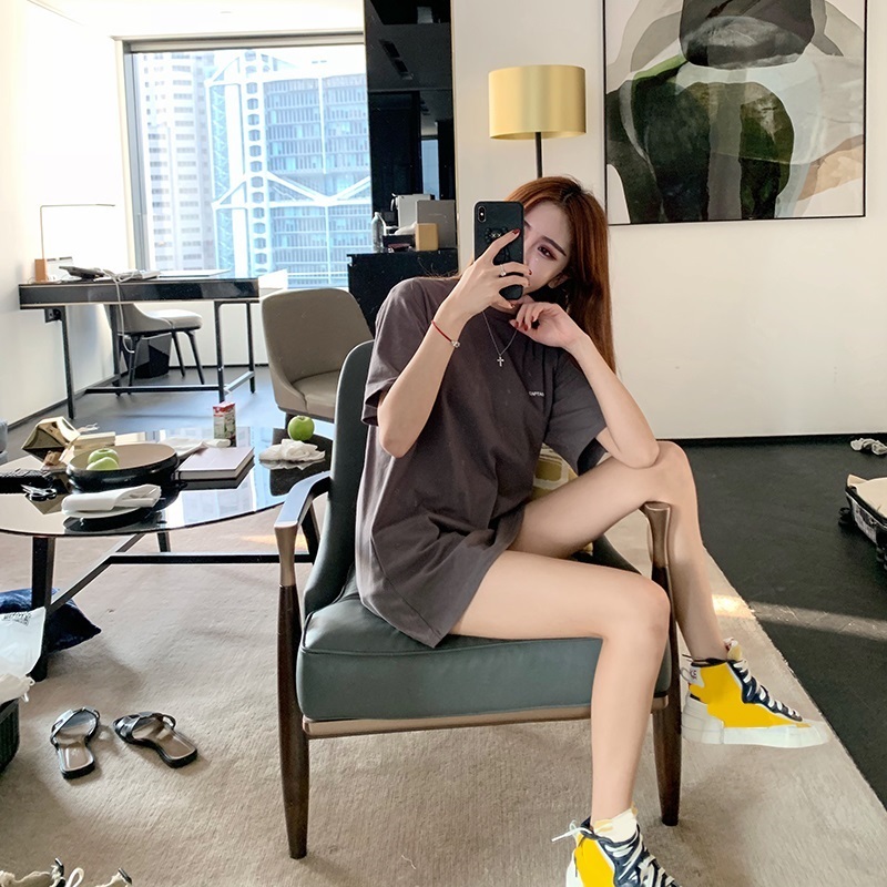 KOREAN STYLE Áo Thun Nữ Ngắn Tay Phong Cách Hàn Quốc