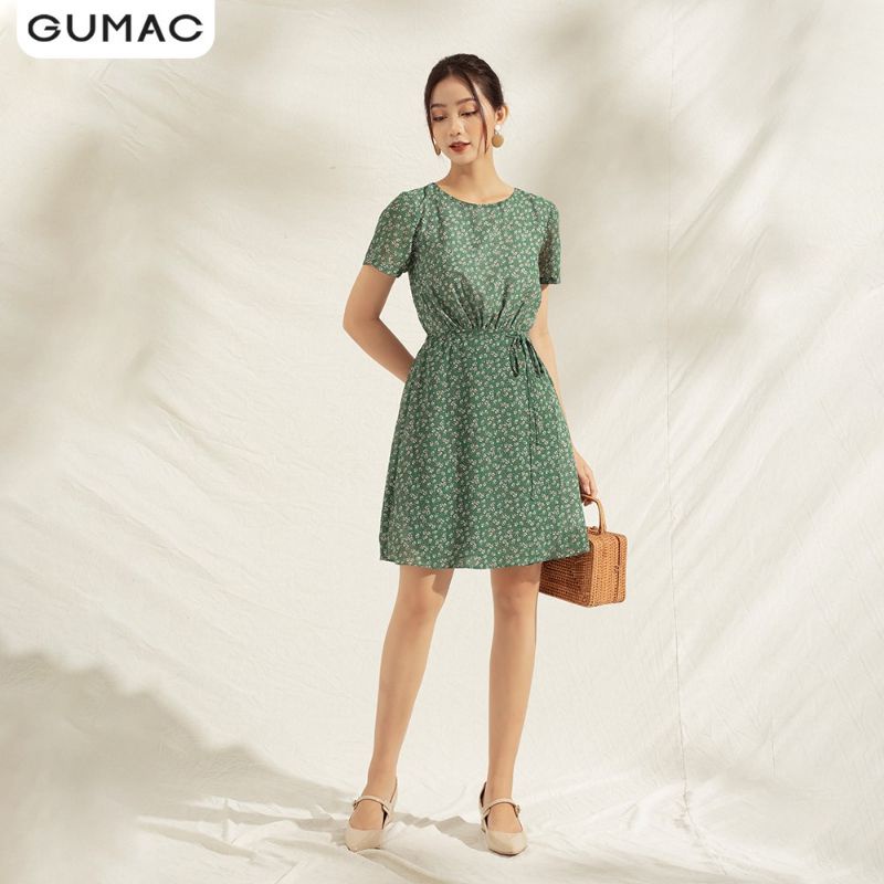 Đầm xòe hoa nhí chính hãng GUMAC Free SIZE 45kg-55kg