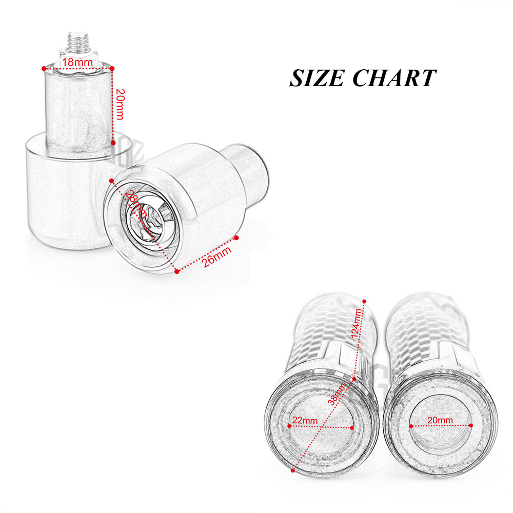 Set phụ kiện tay lái bằng cao su thích hợp cho xe mô tô Yamaha Yzf R1 R3 R15 V3 R25 R125 R6