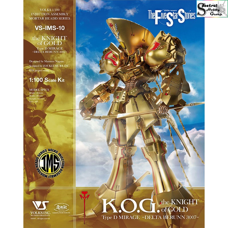 Mô hình nhựa lắp ráp VOLKS FSS 1/100 IMS KOG KNIGHT of GOLD DELTA BERUNN