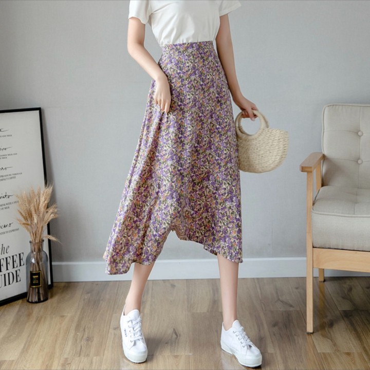 CHÂN VÁY HOA NHÍ 2 LỚP VINTAGE NHIỀU MÀU | BigBuy360 - bigbuy360.vn