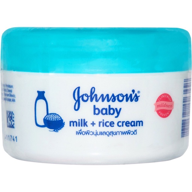 [Rẻ Vô Địch] Kem Dưỡng Da Johnson’s Baby milk + rice cream 50g.