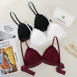 Áo ngực bra ren A28, cổ chữ V siêu gợi cảm, đệm mỏng dành cho nữ