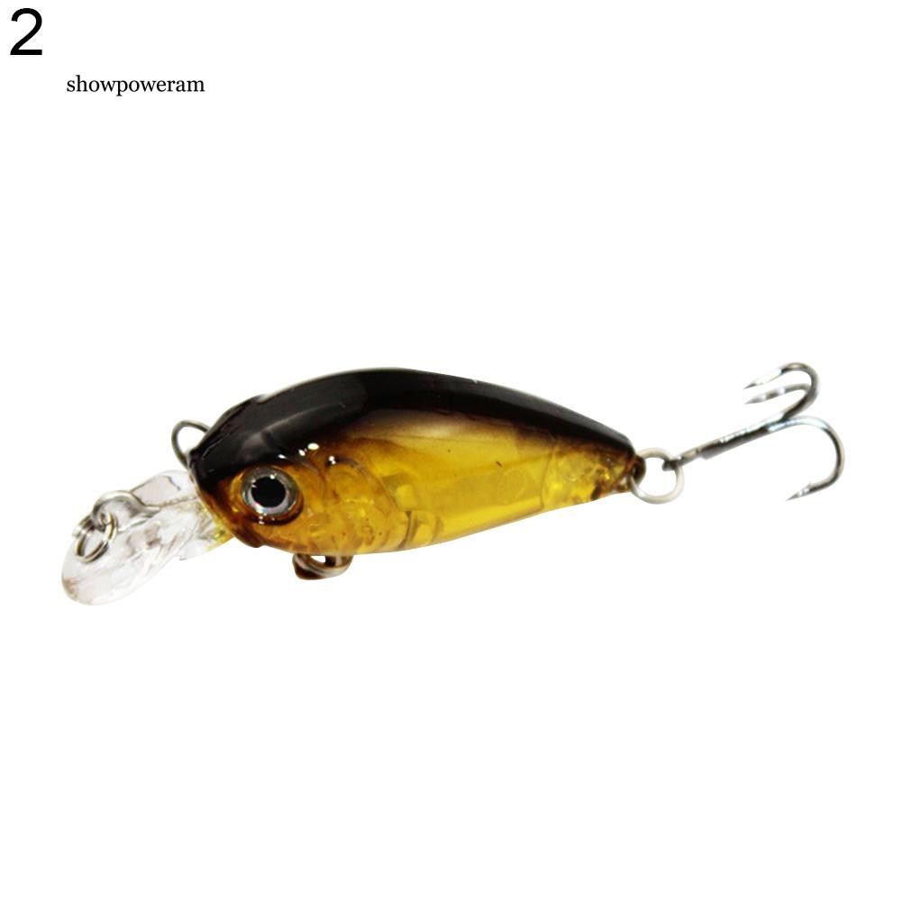 Mồi giả nhử cá bằng nhựa chất lượng cao gắn kèm móc câu ba chấu