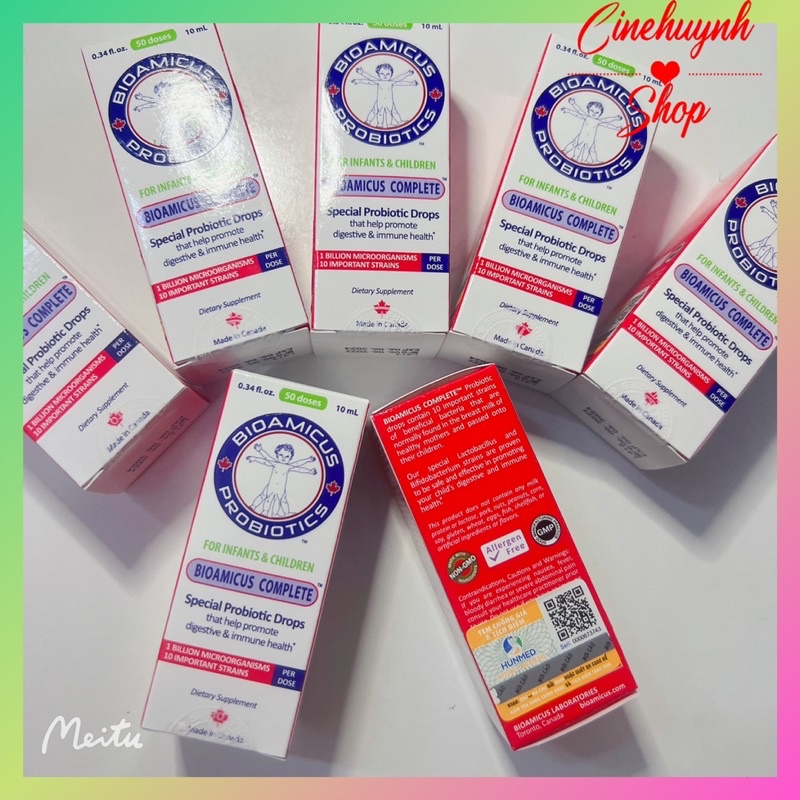 MEN VI SINH BIOAMICUS COMPLETE 10 CHỦNG HÀNG NHẬP KHẨU CHÍNH HÃNG CANADA