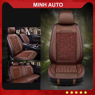 Bọc Ghế Ô Tô - Áo Ghế Oto [Cao Cấp] Lót Liền Hạt Gỗ Trơn Nhẵn