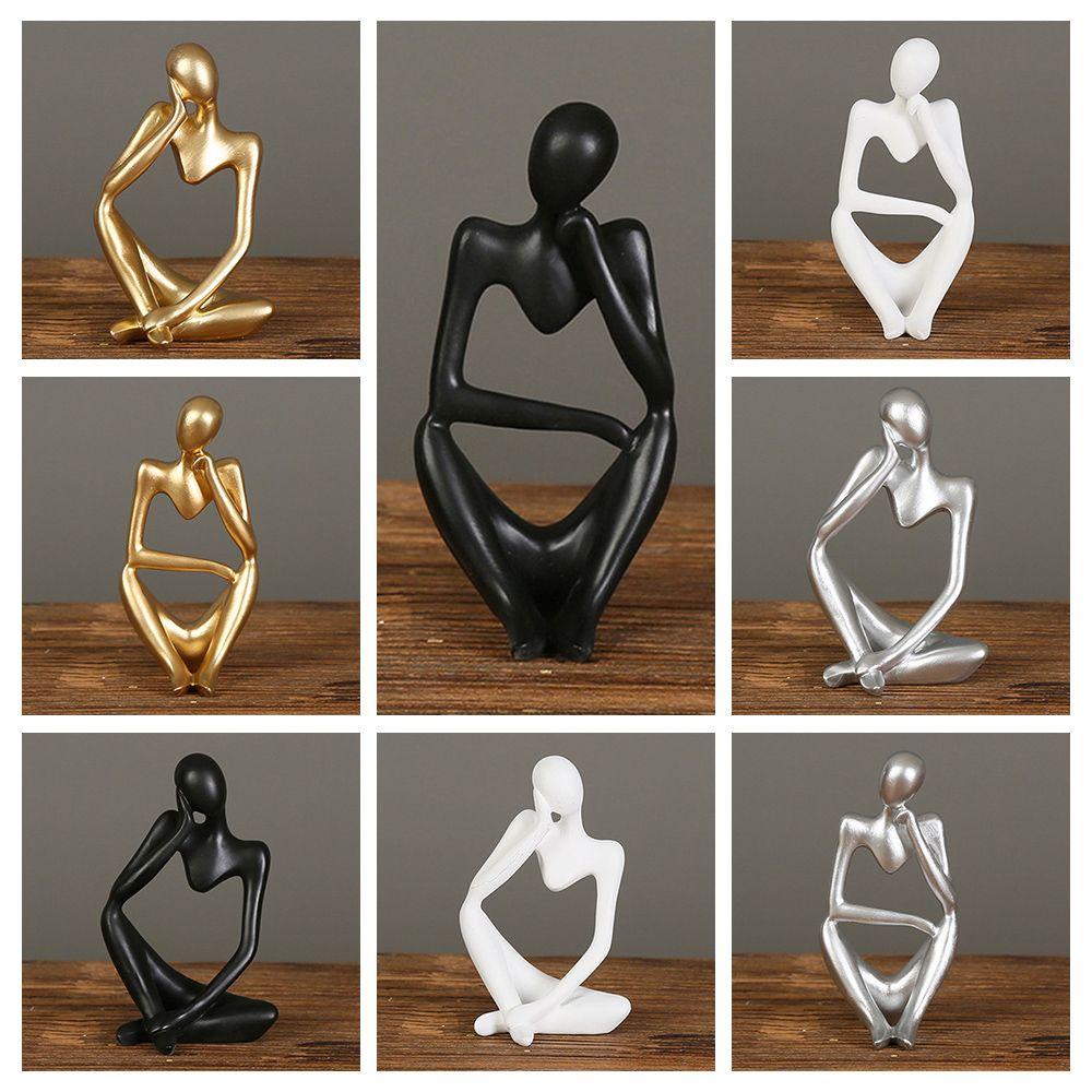 Mô Hình Tượng Người SUENIN The Thinker Nghệ Thuật Để Bàn Trang Trí Nhà Cửa / Văn Phòng