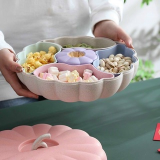 Khay đựng mứt hình quả bí lúa mạch