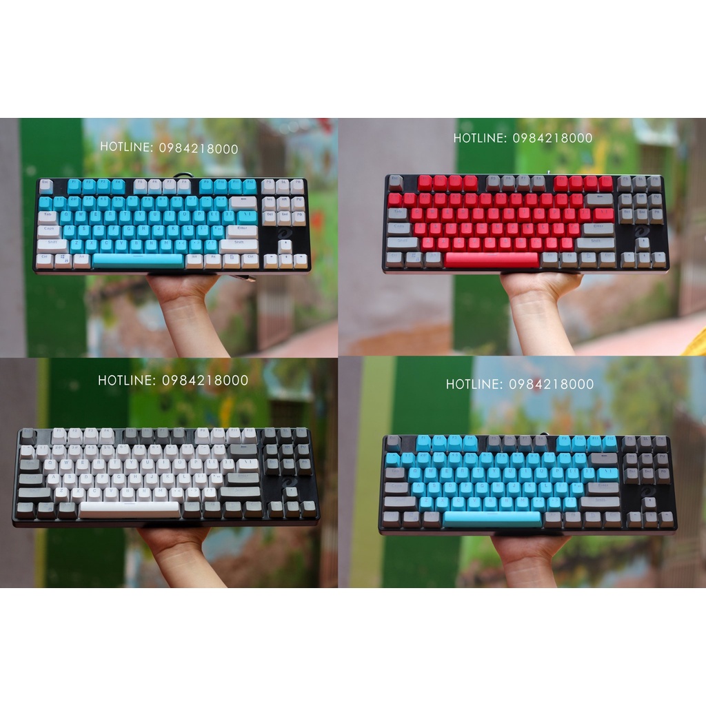 Àn phím cơ Gaming DAREU EK87 - Black Mix Màu