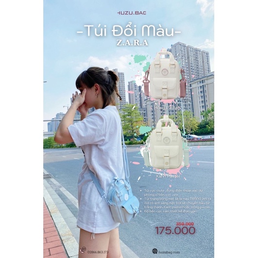 CÓ SẲN | Túi Xách Nữ Mini Đổi Màu Z.A.R.A Cực Xinh - [HUZUBag]