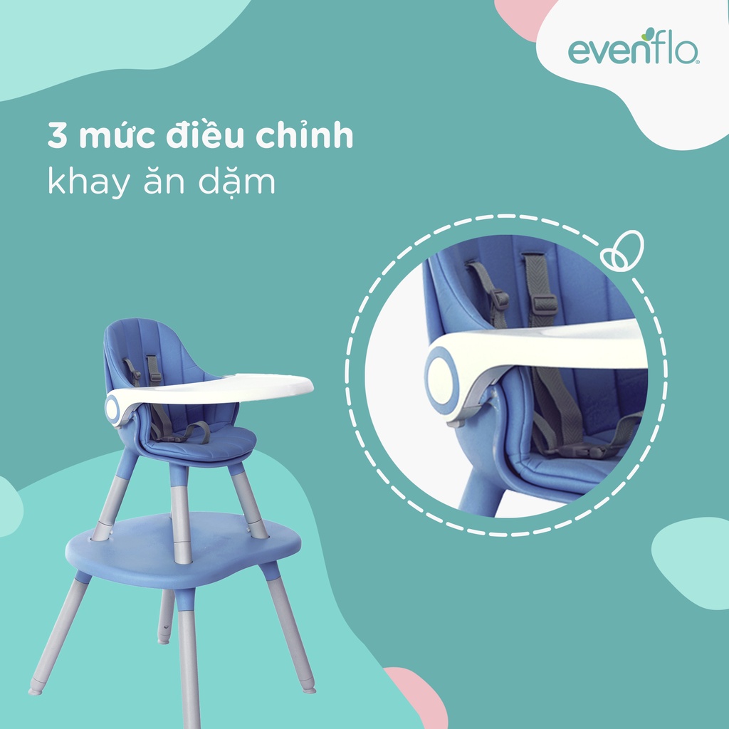 Ghế ăn dặm Evenflo Peanut 3-in-1
