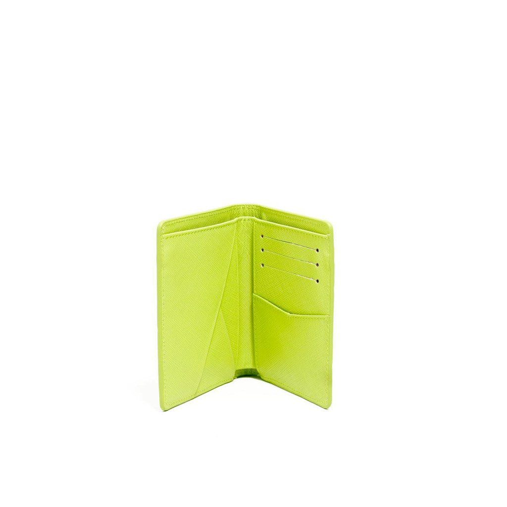 Ví Ngắn Da URBAN MONKEY LOLIPOP Màu Matcha Logo Nối Bật