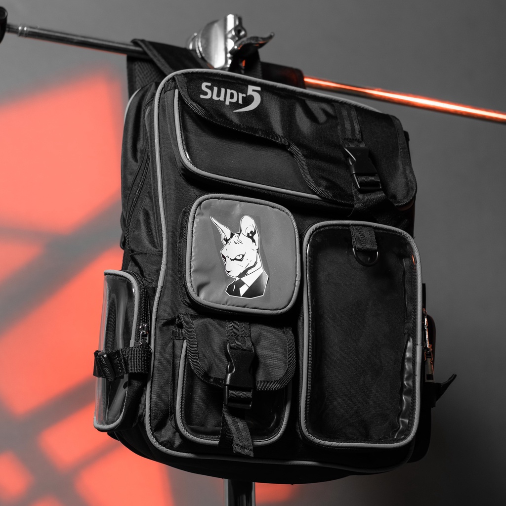 Balo thời trang nam nữ Supr5 Beerus Reflective. Balo màu đen phản quang unisex cá tính | BigBuy360 - bigbuy360.vn