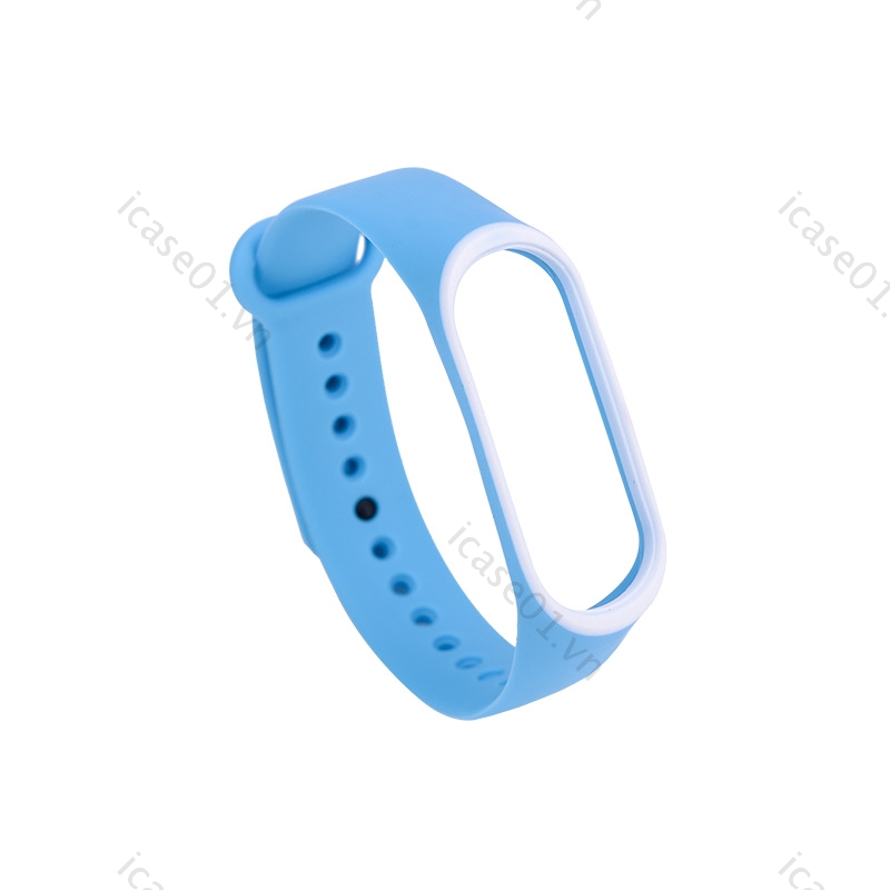 Dây đeo đồng hồ thay thế bằng silicon nhiều lỗ màu sắc thời trang cho Mi Band 3 4