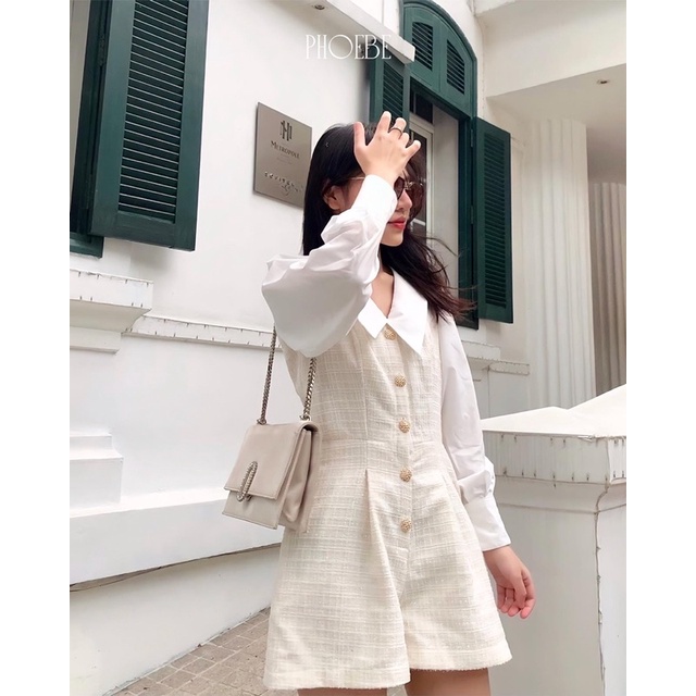 Bộ tweed sơ mi Marie