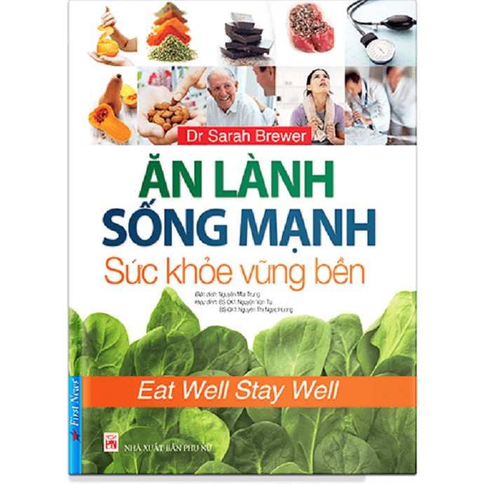 Sách - Combo Ăn lành sống mạnh sức khỏe vững bền + Sống vui sống khỏe tươi trẻ mỗi ngày - FirstNews Tặng Kèm Bookmark