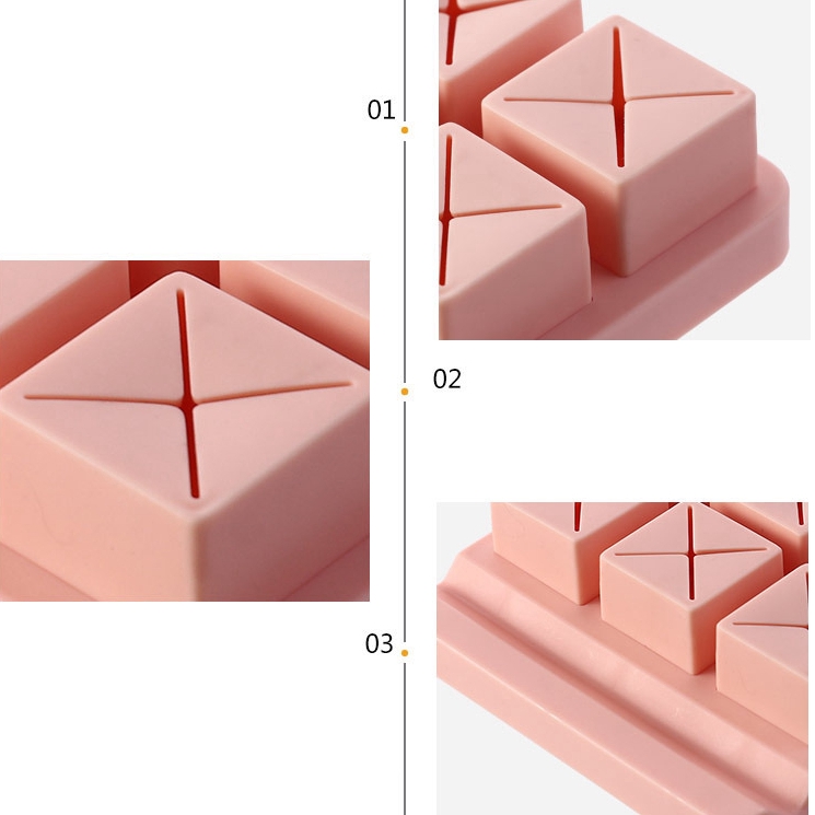 SUPO DEPOT - Hộp Đựng Mỹ Phẩm Son Môi Bút Chì Kẻ Lông Mày 6 Ngăn Bằng Silicone