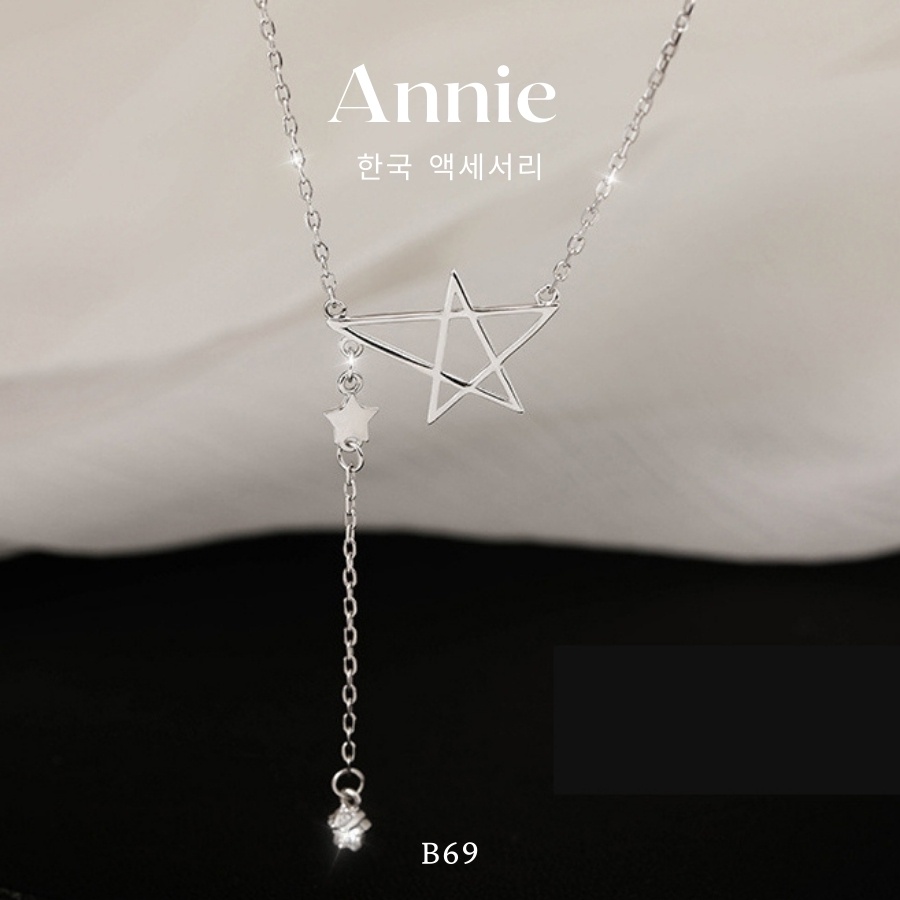 Dây chuyền bạc ngôi sao sợi mảnh phong cách trẻ trung nữ tính ANNIE - B69