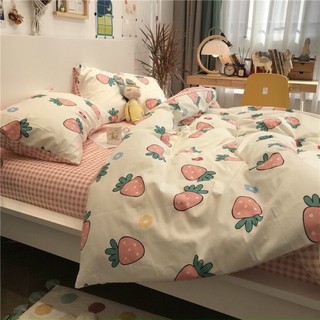 SET 4 MÓN COTTON POLY DÂU TÂY CUTE