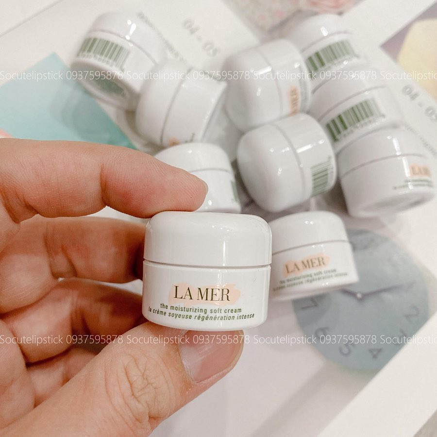 Kem dưỡng La Mer Moisturizing Soft Cream - Moisturizing Gel Cream - Creme De Lamer Mini 3.5ml và 7ml