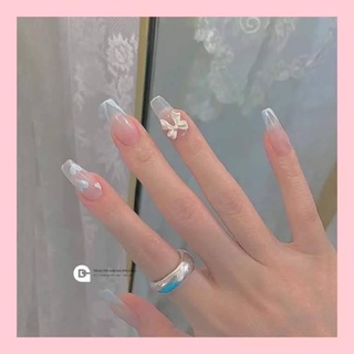 Nailbox vẽ tim đính charm nơ fen đầu móng