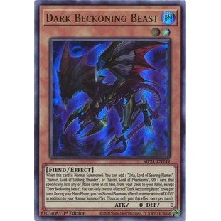 Thẻ bài Yugioh - TCG - Dark Beckoning Beast / MP21-EN249'