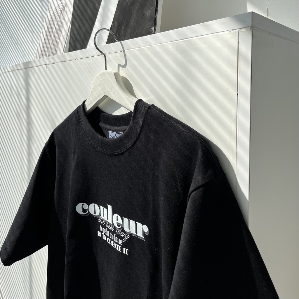 Áo thun đen Basic COULEUR local brand chính hãng 100% cotton - TS05