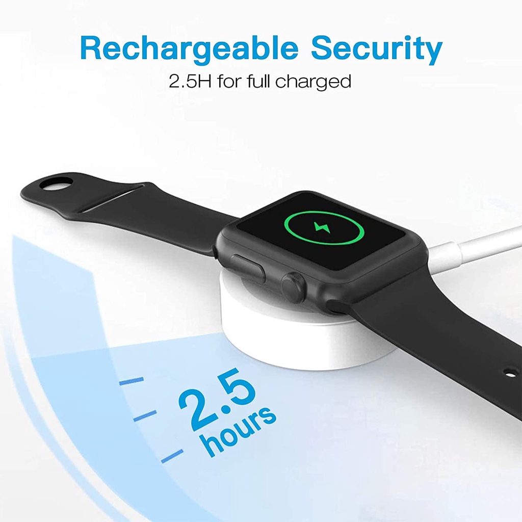 Bộ Sạc Nhanh Không Dây USB Từ Tính Cho iWatch Series 7 6 5 4 3 2 1 Se 38mm 40mm 42mm HSU HSU