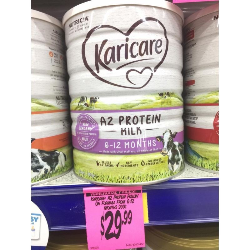 Sữa Karicare Úc 900gr số 2 date t8/2021 - Dòng A2 Protein