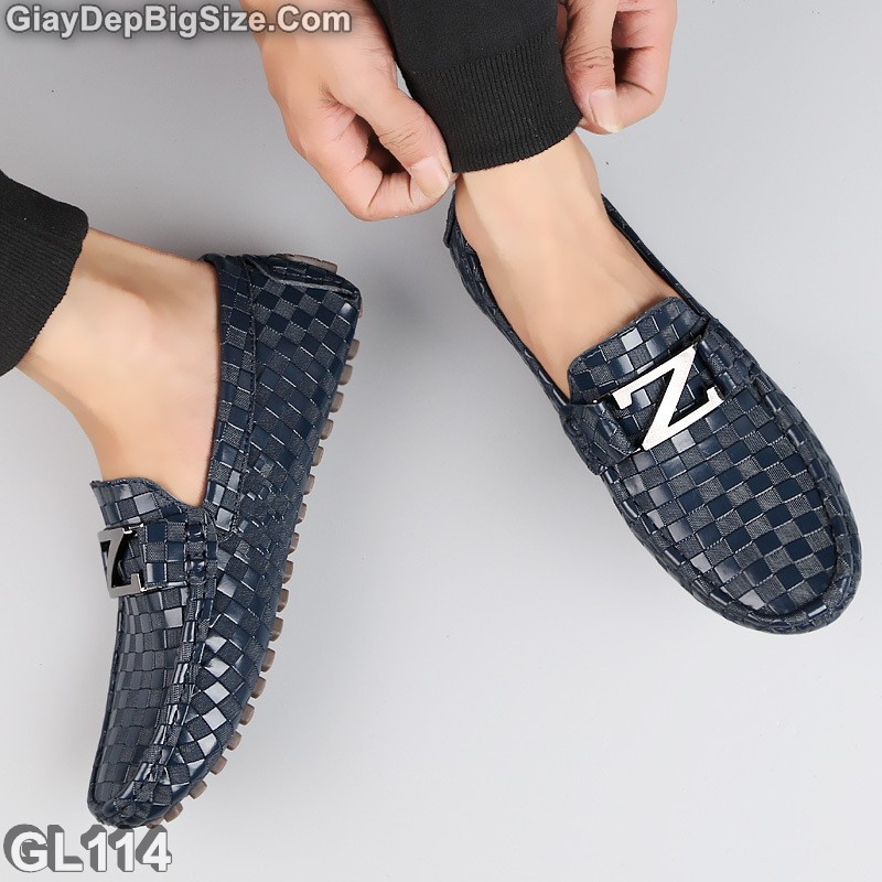 Giày mọi xỏ, giày lười big size cỡ lớn EU:46-47 cho nam chân mập bè u cao | BigBuy360 - bigbuy360.vn