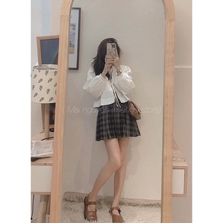 Áo babydoll thắt nơ