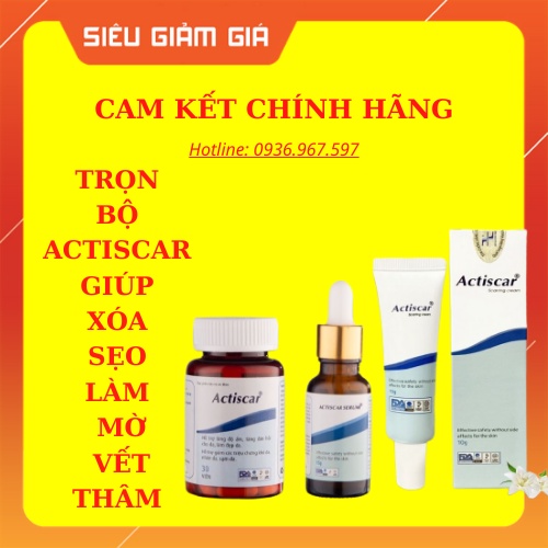 Xoá Làm Mờ Sẹo Actiscar ❤️[ CHÍNH HÃNG ] ❤️ Thâm Rỗ Lồi Lõm Nhập Mỹ