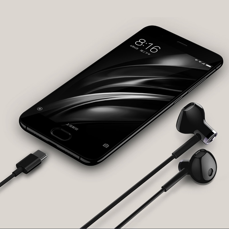 XIAOMI Tai nghe nhét tai có dây cổng USB Type C cho mi 9 8 Samsung HUAWEI