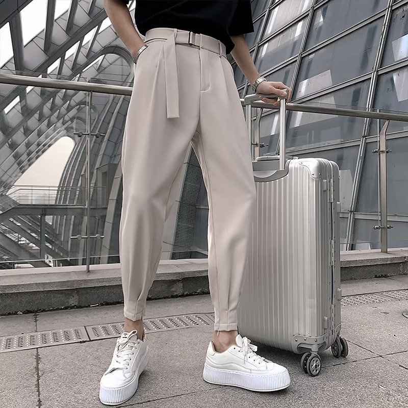 Quần Dài Vải Lụa Lạnh Mỏng Thời Trang Mùa Hè Cao Cấp Cho Nam Size M-3XL