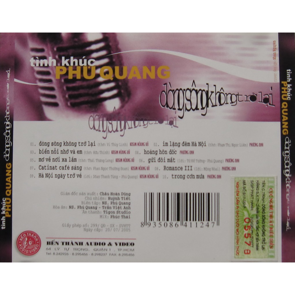 đĩa cd nhạc phú quang