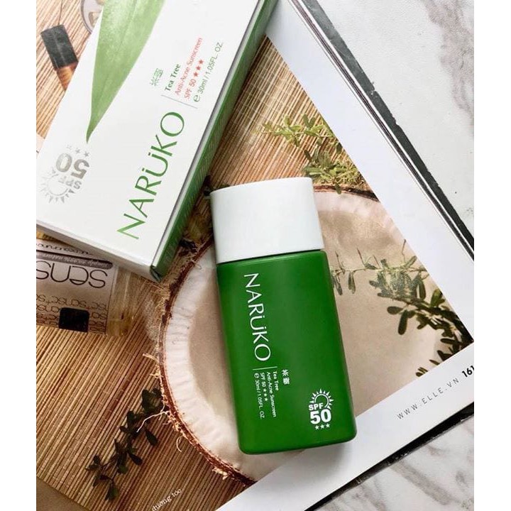 Kem chống nắng Naruko Tea Tree Anti Acne Sunscreen SPF50