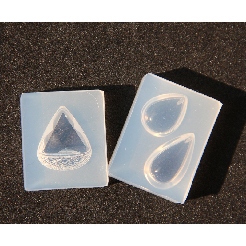 Khuôn silicone tạo hình giọt nước ba chiều làm mặt trang sức DIY