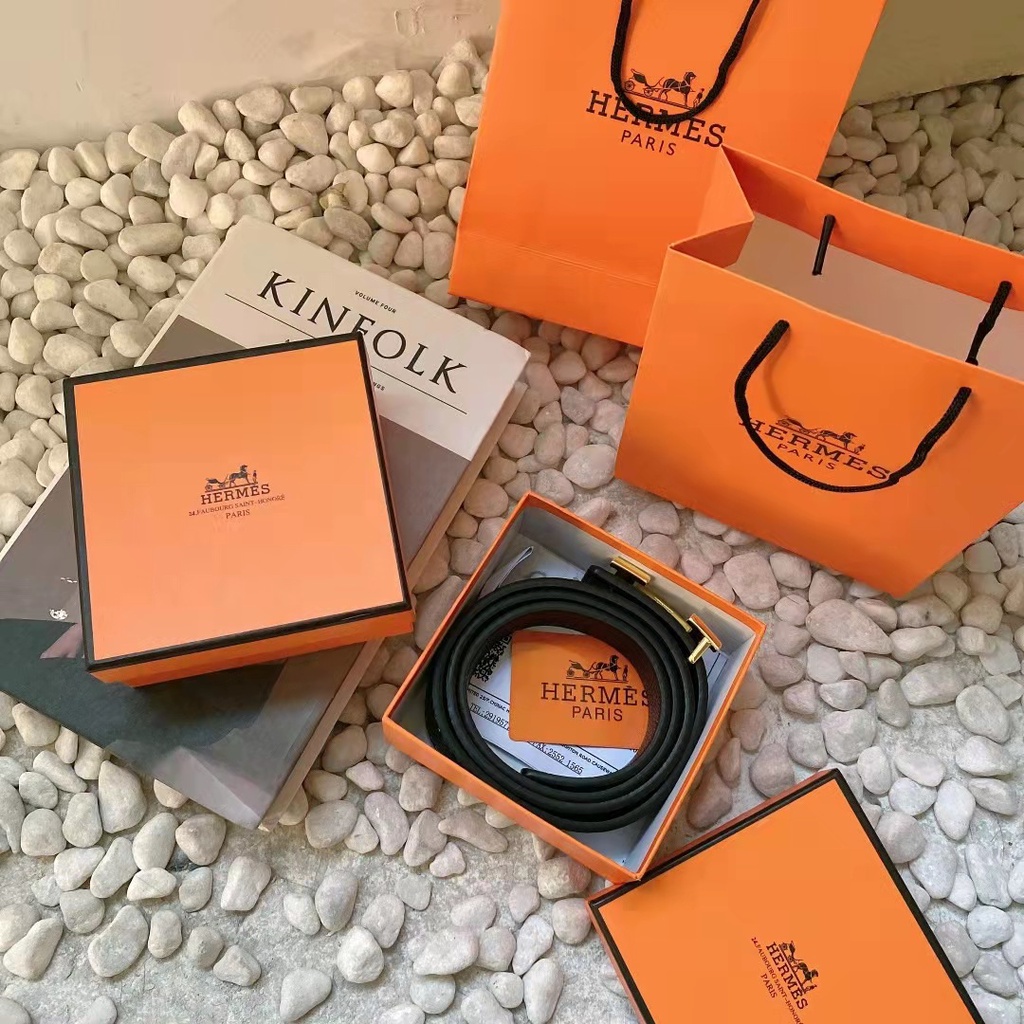 🔥Thắt lưng Hermes mặt chữ H khóa chữ H thời trang cho nam 892339