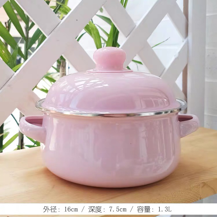 Bộ Nồi Men 3 Món Họa Tiết Cute