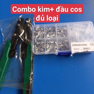 ❤️combo kìm bấm đầu cos xanh đa năng + 1 hộp đầu cos 2.8 4.8 6.3❤️