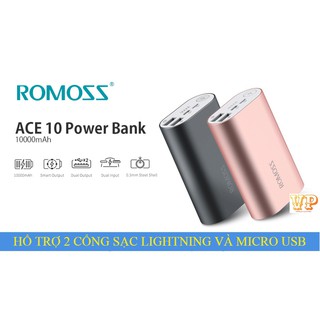 Pin sạc dự phòng romoss ace 10000mah