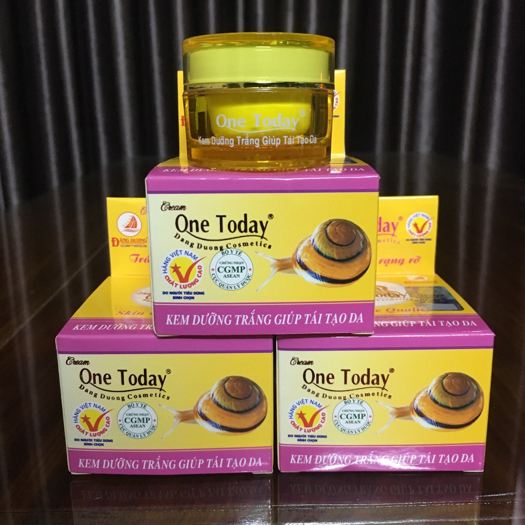Kem dưỡng trắng da giúp tái tạo da One Today ốc sên 9g