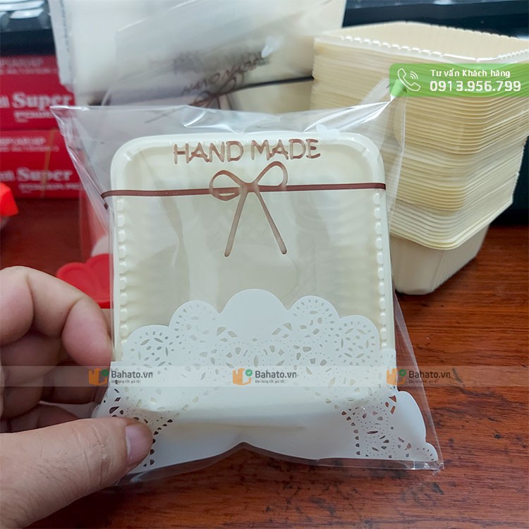 Bộ 100 khay túi dán trung thu Handmade 100g | 200g | 250g | 300g