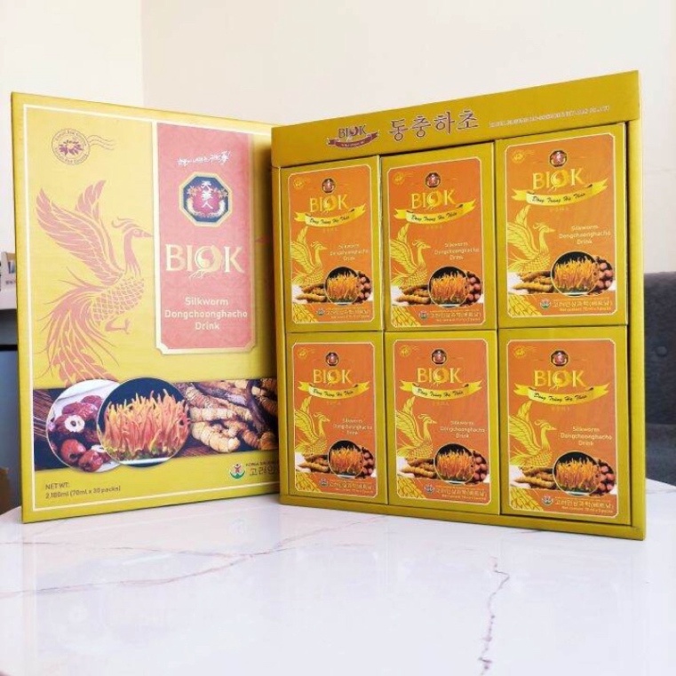 [ HÀNG CHÍNH HÃNG ] Nước Đông Trùng Hạ Thảo Biok - Hộp To 30 gói *70ml [ Hàng Mới Về ]