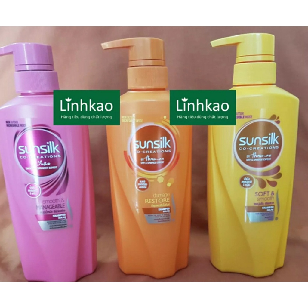 DẦU GỘI SUNSILK mềm mượt 450ML THÁI LAN