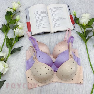 Áo lót su nâng ngực đệm dày không gọng chấm bi siêu đẹp HÀNG CHẤT LƯỢNG