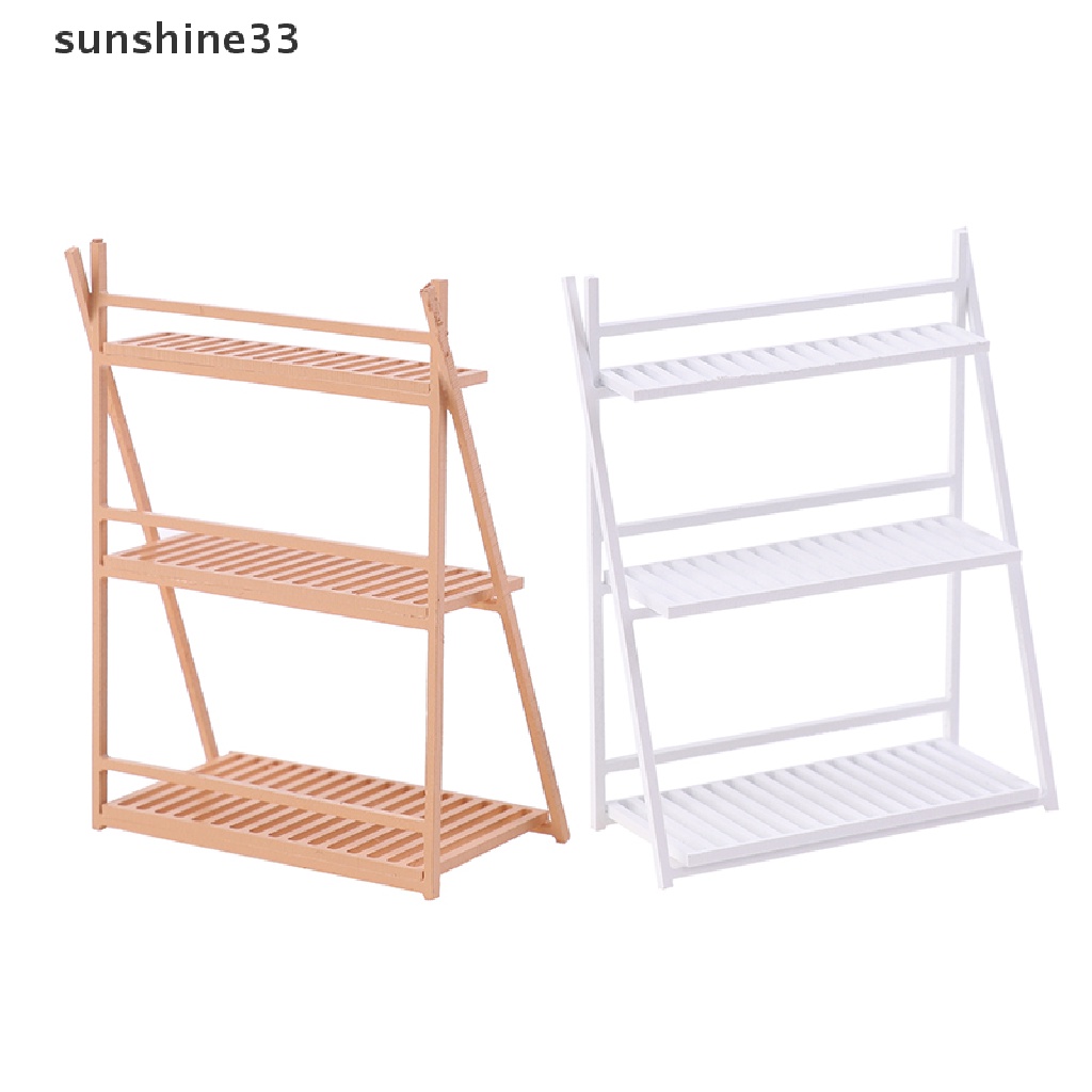 Giá đỡ chậu hoa đơn giản để trang trí nhà búp bê 1:20