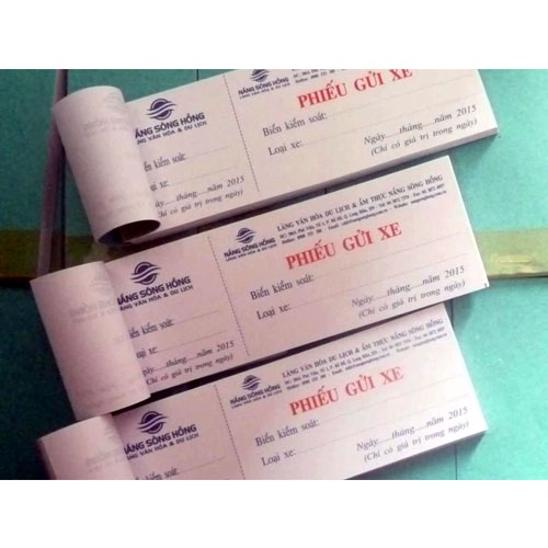 Vé xe - vé ăn - vé xem phim - vé mời - In Bạch Dương