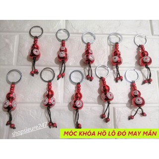 Móc khóa hồ lô đỏ may mắn
